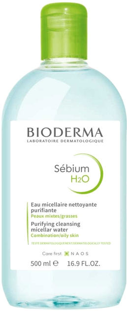 Лосьон-тоник для лица BIODERMA H2O Sebium мицелярный для проблемной кожи 500 мл