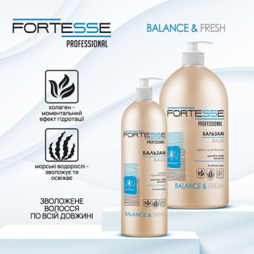 Бальзам Fortesse Pro Balance & Fresh для всех типов волос 400 мл фото 1