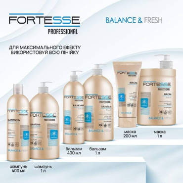 Бальзам Fortesse Pro Balance & Fresh для всех типов волос 400 мл фото 5