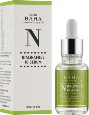 Сироватка для обличчя Cos De Baha Niacinamide Serum з ніацинамідом та цинком 30 мл фото 1