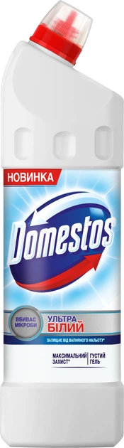 Засіб для чищення унітазу Domestos Ультра білий 1 л