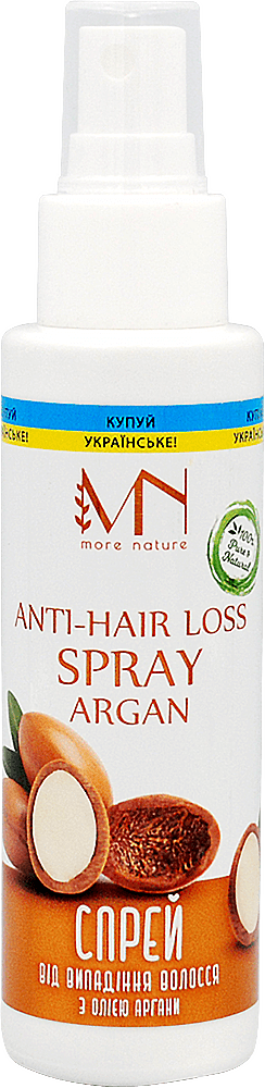 Спрей натуральный More Nature против выпадения волос с арганой 100 мл