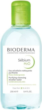 Міцелярна вода Bioderma Sebium H2O для проблемної шкіри обличчя 250 мл