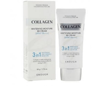 Крем для обличчя Enough CollagenW ВВ освітлюючий 3в1 SPF47 , 50мл