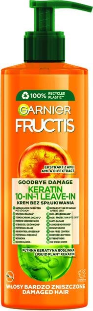 Незмивний комплексний засіб Fructis 10 дій Гудбай посічені кінчики 400 мл