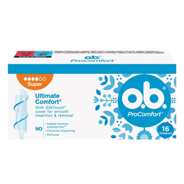 Тампоны женские гигиенические  o.b.® ProComfort Super 16 фото 9