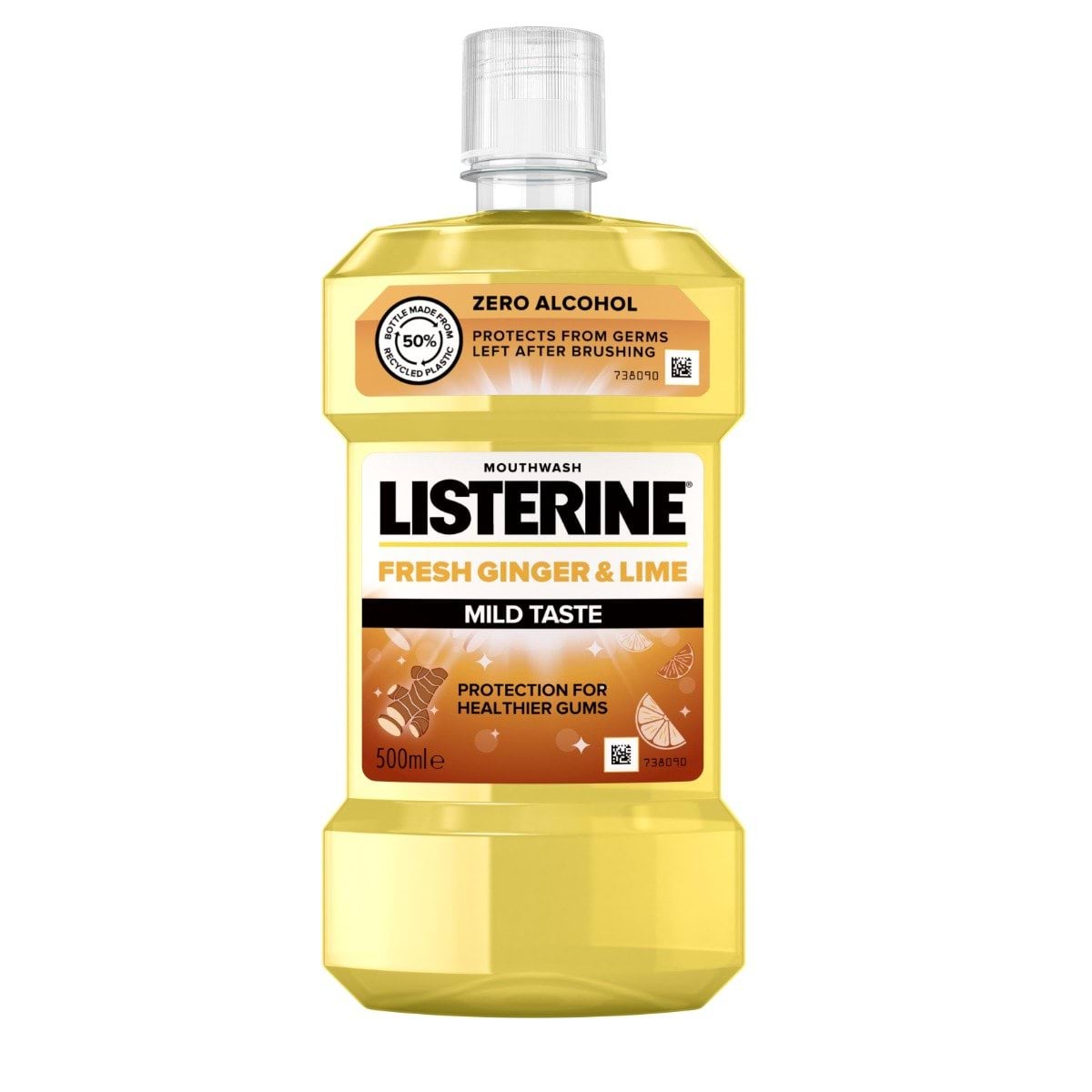 Ополіскувач для порожнини рота LISTERINE® «Свіжість ІМБИРУ ТА ЛАЙМА» 500 мл