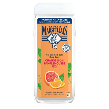 Гель для душа  БИО Le Petit Marseillais® Апельсин и Грейпфрут, 650 мл