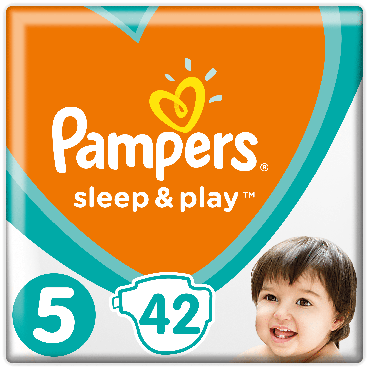 Pampers Sleep & Play подгузники Размер 5 (Junior) 11-16 кг, 42 подгузника