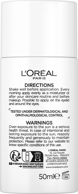 Флюид для лица L`Oreal от признаков фотостарения с SPF50+ с Витамином C Revitalift Clinical 50 мл фото 1