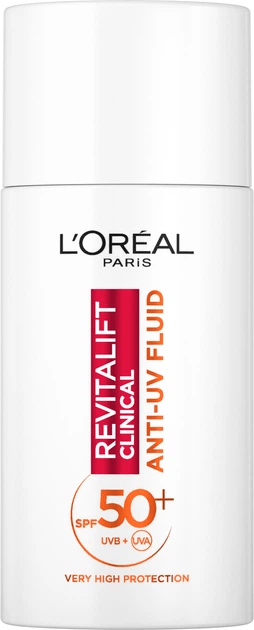 Флюїд для обличчя L`Oreal від ознак фотостаріння з SPF50+ з Вітаміном C Revitalift Clinical 50 мл