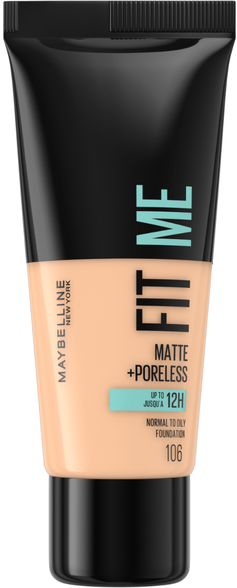 Тональний крем для обличчя Maybelline New York Fit Me з матовим фінішем відтінок 106 Peach Beige 30 мл