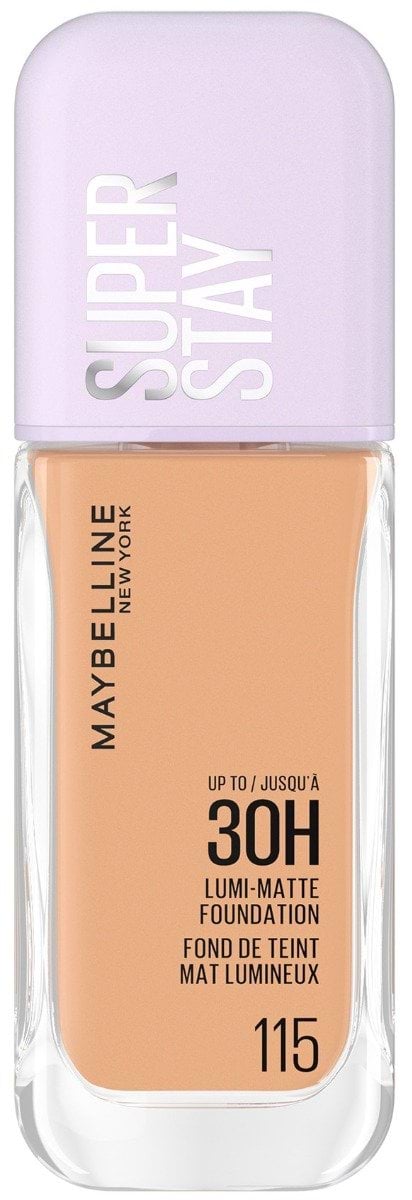 Тональна основа з природним матовим фінішем Maybelline New York Super Stay Lumi-Matte 115, 35 мл