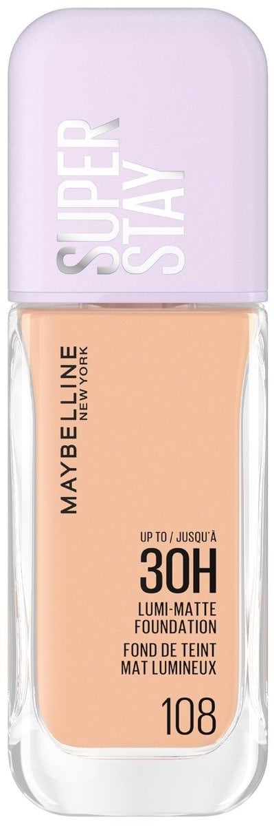 Тональна основа з природним матовим фінішем Maybelline New York Super Stay Lumi-Matte 108, 35 мл