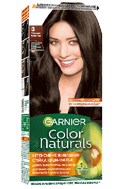 Фарба для волосся Garnier Color Naturals відтінок 3 Темний каштан