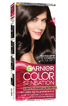 Фарба для волосся Garnier Color Sensation відтінок 3.0 Королівська кава