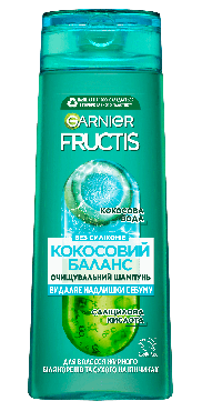 Шампунь GARNIER Fructis Баланс зволоження для волосся, жирного біля коріння і сухих на кінчиках, 400 мл