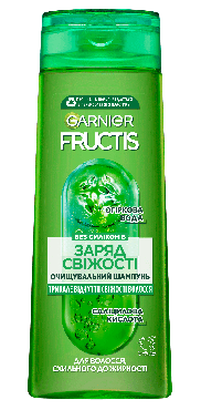 Шампунь GARNIER Fructis Заряд свіжості для нормального волосся, схильних до жирності, 400 мл