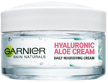 Гіалуроновий -алое крем для обличчя GARNIER Skin Naturals поживний, суха та чутлива шкіра 50мл фото 1