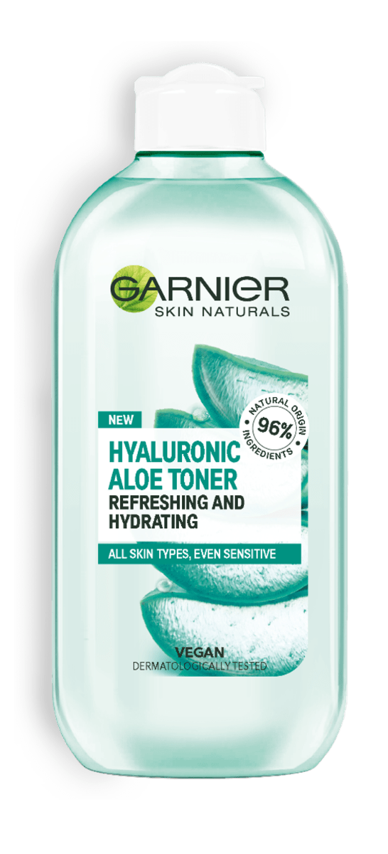Тоник для лица Garnier Skin Naturals Гиалуроновый для всех типов кожи лица, даже чувствительной, 200 мл