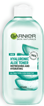 Гіалуроновий тонік Garnier Skin Naturals для всіх типів шкіри обличчя, навіть чутливої 200 мл