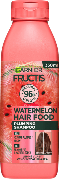 Шампунь Garnier Fructis для тонкого волосся Superfood Соковитий Кавун, 350 мл