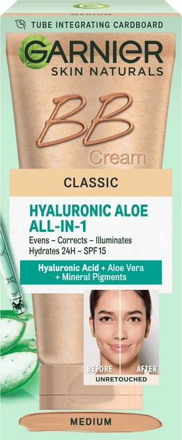 Крем для обличчя BB Garnier Skin Naturals Секрет досконалості натурально-бежевий, 50 мл