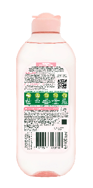 Міцелярна вода Garnier Skin Naturals з трояндовою водою для очищення шкіри обличчя, 400 мл фото 2