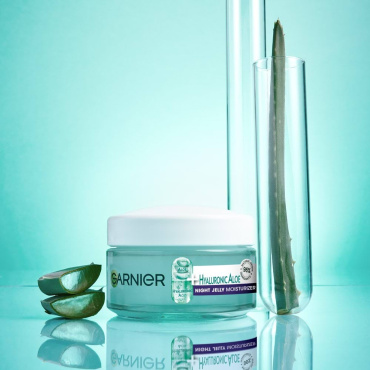 Алоэ-гель для лица Garnier Skin nat. увлажняющий ночной гиалуроновый, 50мл фото 3