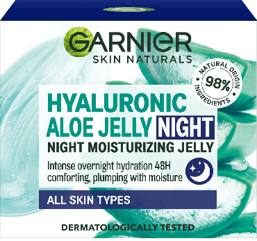 Алоэ-гель для лица Garnier Skin nat. увлажняющий ночной гиалуроновый, 50мл