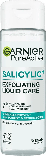 Есенція-пілінг для обличчя Garnier Pure Active для зменшення недосконалостей шкіри з саліциловою кислотою 120 мл