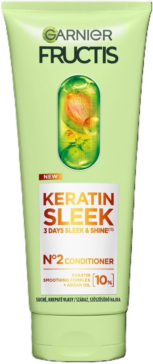 Кондиціонер для волосся Garnier Fructis Keratin Sleek розгладження та блиск 200 мл