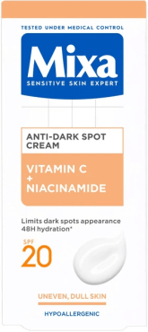 Крем для лица Mixa с витамином C и ниацинамидом для чувствительной кожи склонной к пигментации 50 мл фото 8