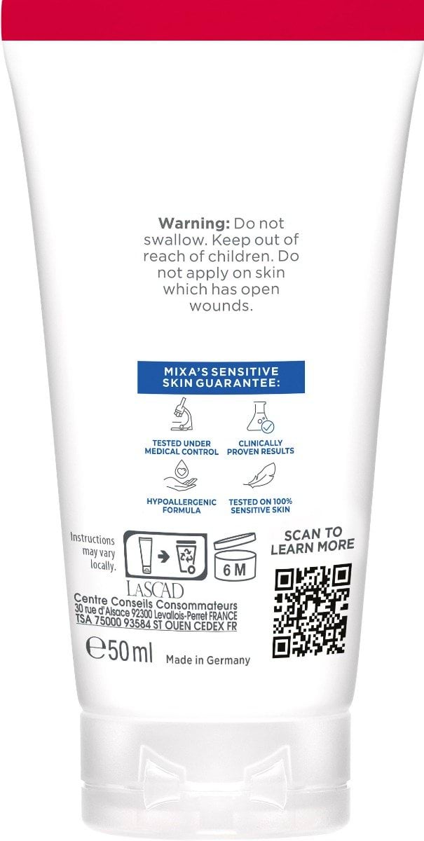 Бальзам Mixa відновлювальний для тіла, обличчя та рук дорослих, дітей, немовлят 50 мл