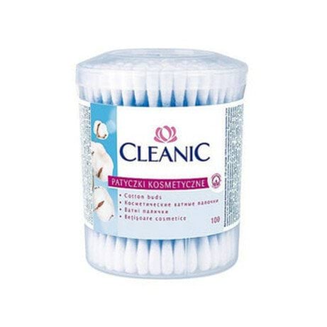 Cleanic ватні палички Класик кругл.уп. 200шт.