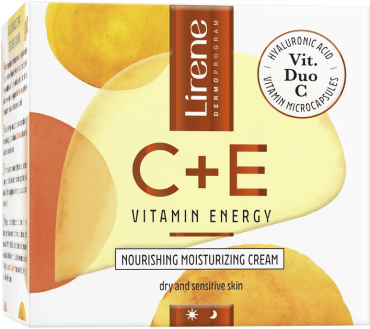 Живильний крем для обличчя Lirene С + Е Інтенсивно зволожуючий 50 мл фото 1