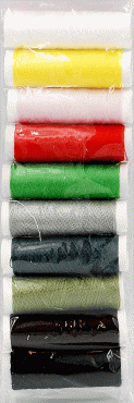 Набір швейних ниток різнокольорових, W102142, 10шт/уп