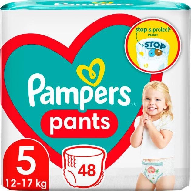 Підгузки-трусики Pampers Jumbo Pack Pants Junior розмір 5 (12-17 кг) 48 шт.