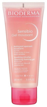 Гель для умывания Bioderma очищающий Gel Moussant Sensibio, 100мл