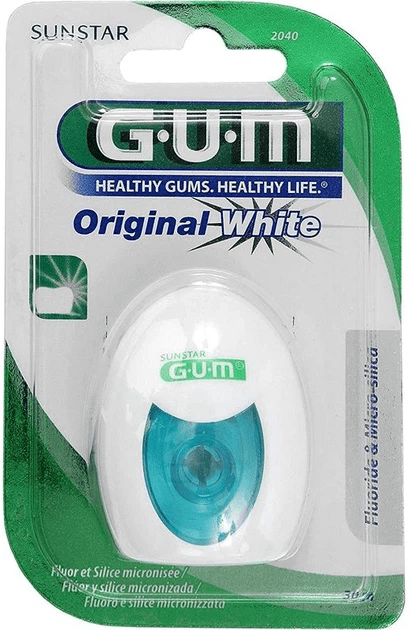 Зубна нитка GUM butlerweave waxed вощена 55 м