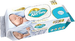 Kiss Baby вологі дитячі серветки з клапаном, 56шт