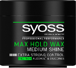 Воск для укладки волос SYOSS Max Hold для гладких блестящих волос Фиксация 5 150 мл
