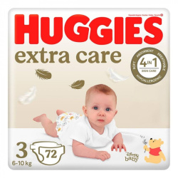 Huggies підгузники Elite Soft/Extra Care 3р Mega, 72шт