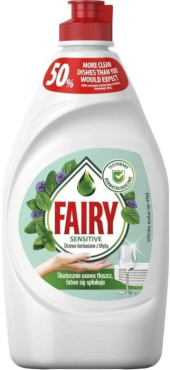 Средство для мытья посуды Fairy Sensitive чайное дерево и мята 450 мл
