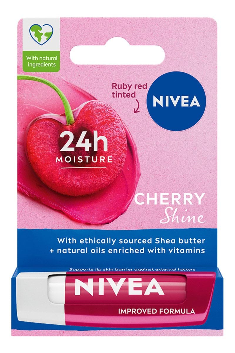 Бальзам-уход для губ NIVEA Cherry Shine, 4.8 г