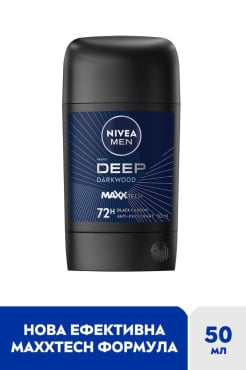 Nivea дезодорант стек для мужчин Deep Darkwood, 50мл фото 1