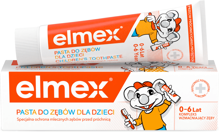 Зубная паста Elmex для детей от 0 до 6 лет для молочных зубов, 50 мл