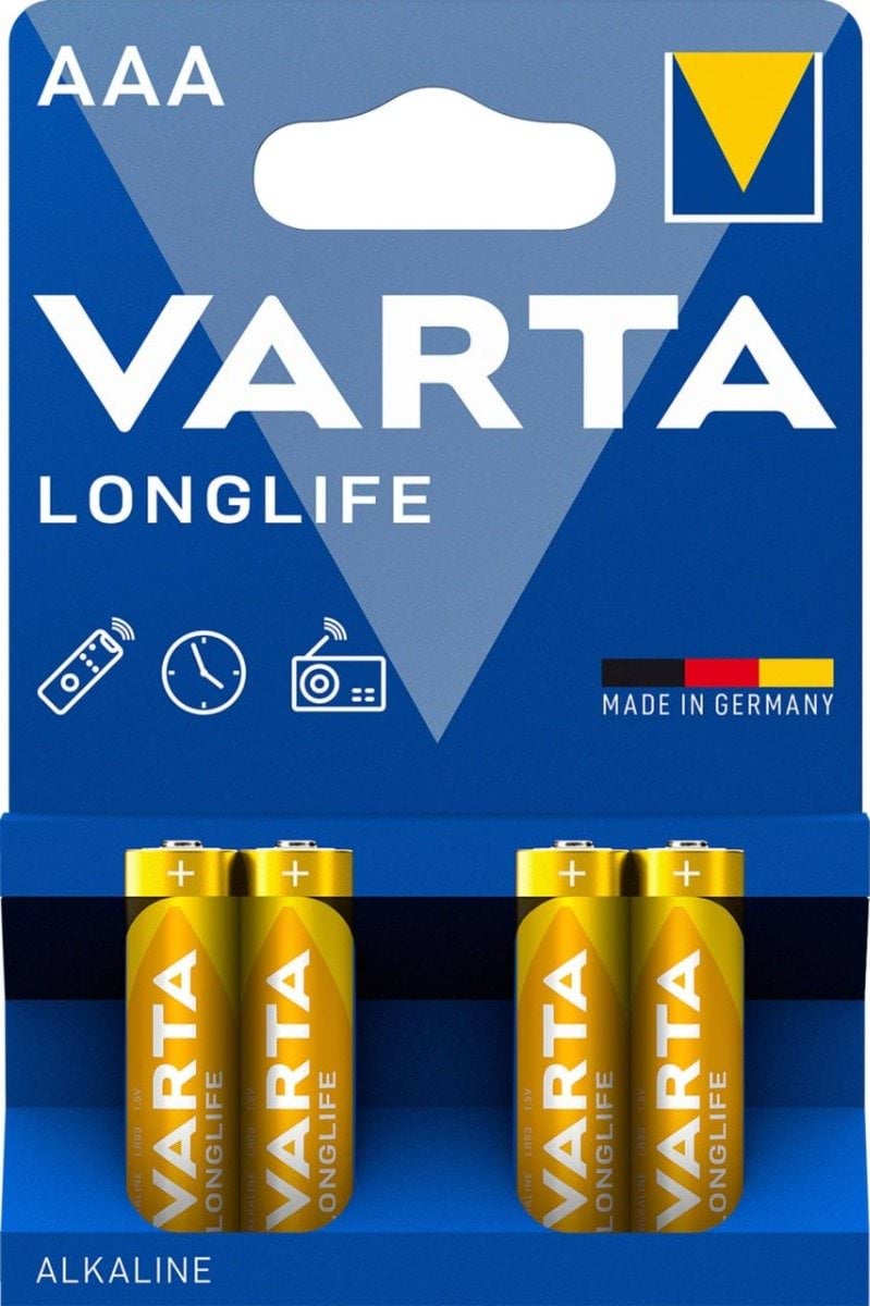 Батарейки VARTA Longlife AAA alkaline 4 шт.