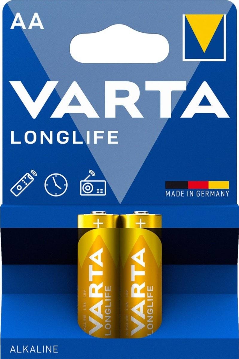 Батарейки VARTA Longlife AA alkaline 2 шт.