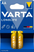Батарейки VARTA Longlife AA alkaline 2 шт.